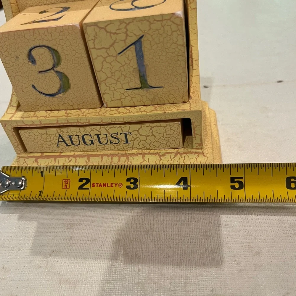 Vintage Style Marjorlein Bastin block Perpetual Calendar. Totally cottagecore